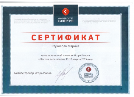 Негосударственное образовательное учреждение высшего профессионального образования Московский  финансово-промышленный университет «Синергия»